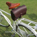 Высочайшее качество старинные натуральной кожи велосипед Велоспорт седло мешок рукоятка мешок кожаная сумка
